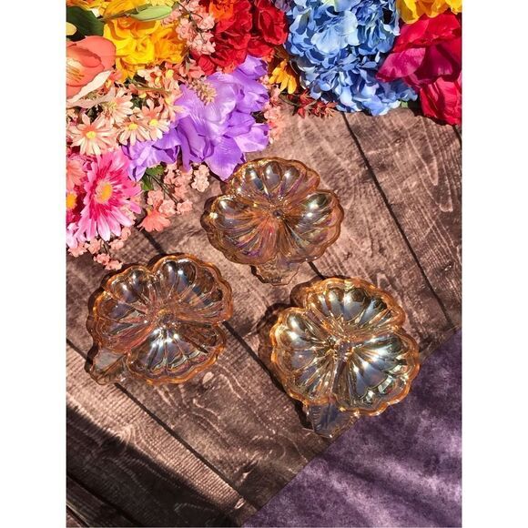 Vintage Amber Glass Dish - Picture 6 of 11